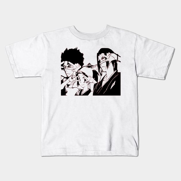 Samurai Champloo Mugen Jin and Fuu Kids T-Shirt by OtakuPapercraft